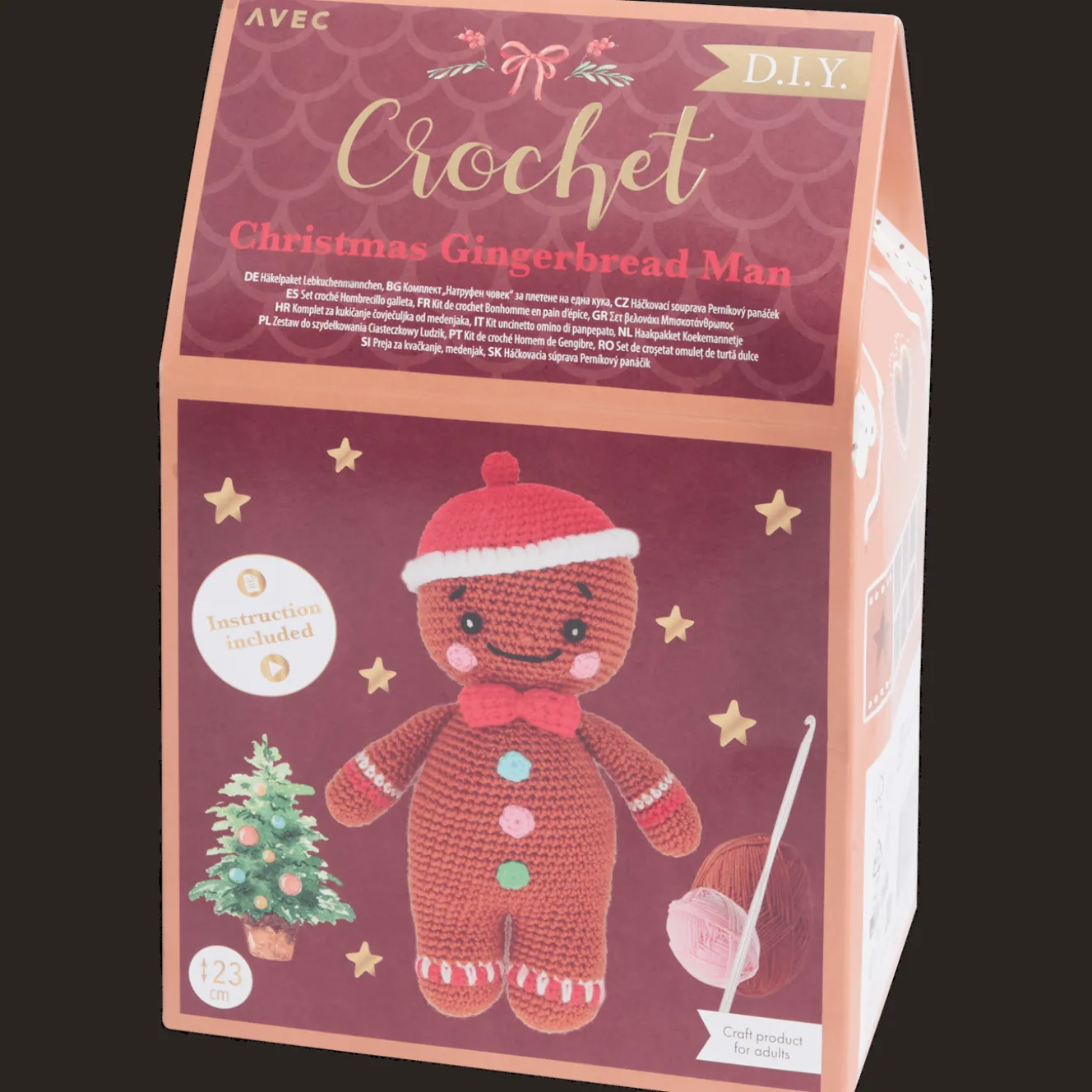 Avec kerstfiguur haakpakket