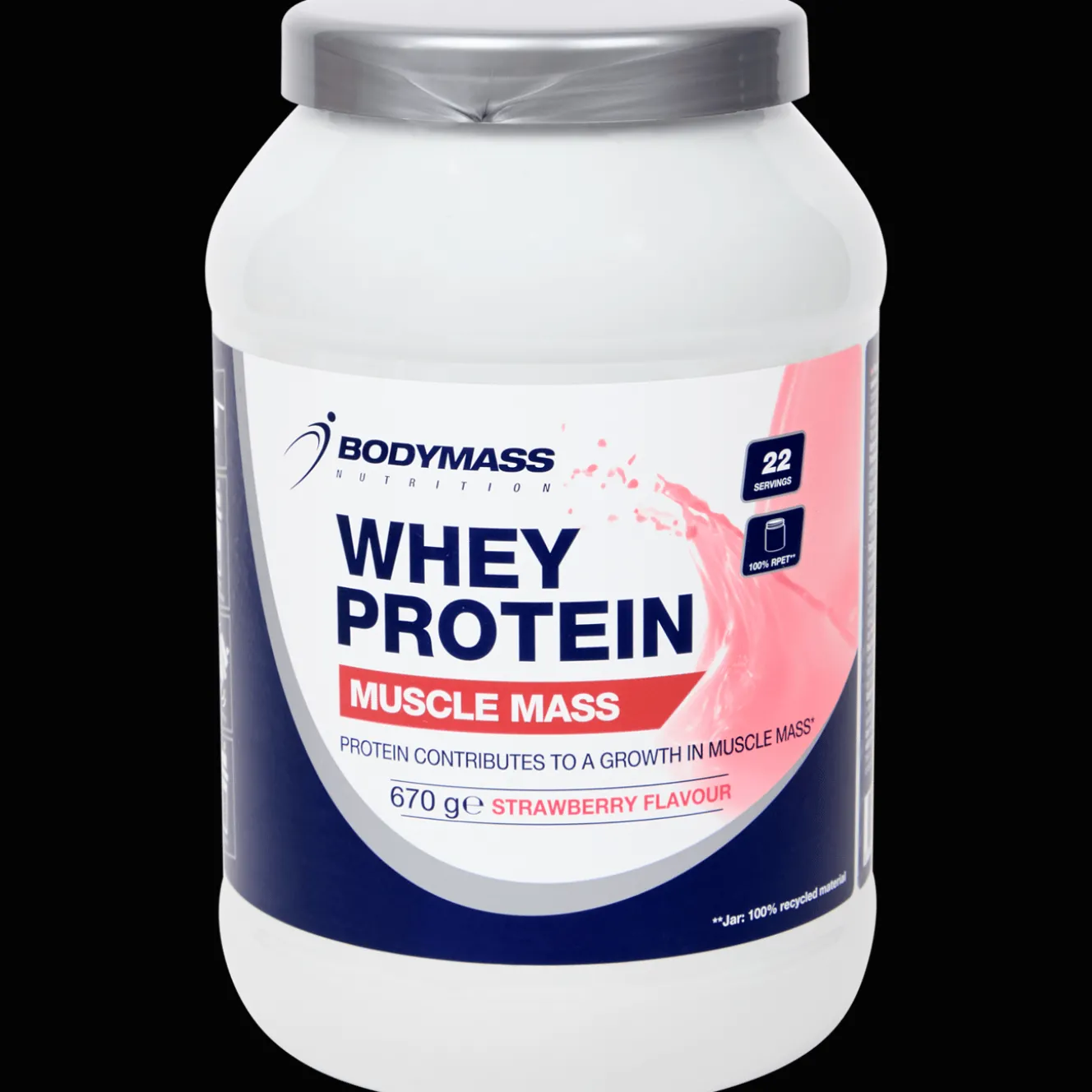 Bodymass whey protein Aardbei
