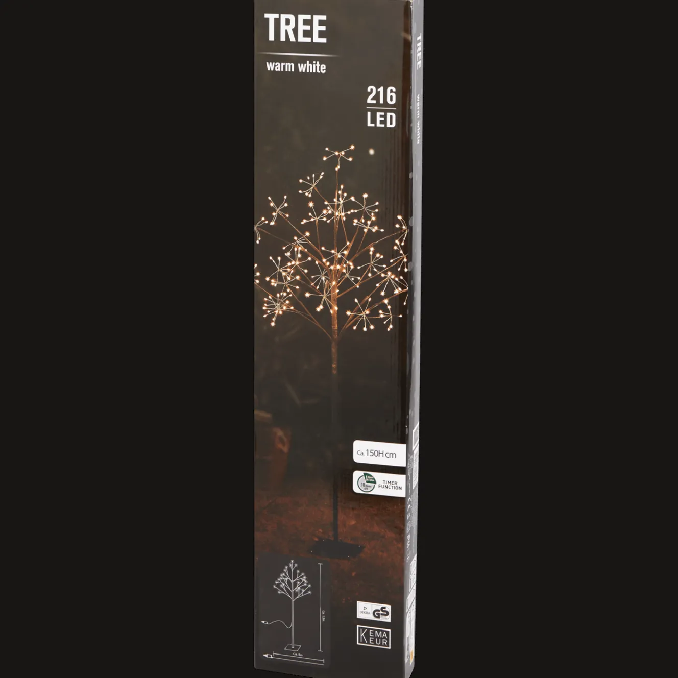 Boom met ledverlichting