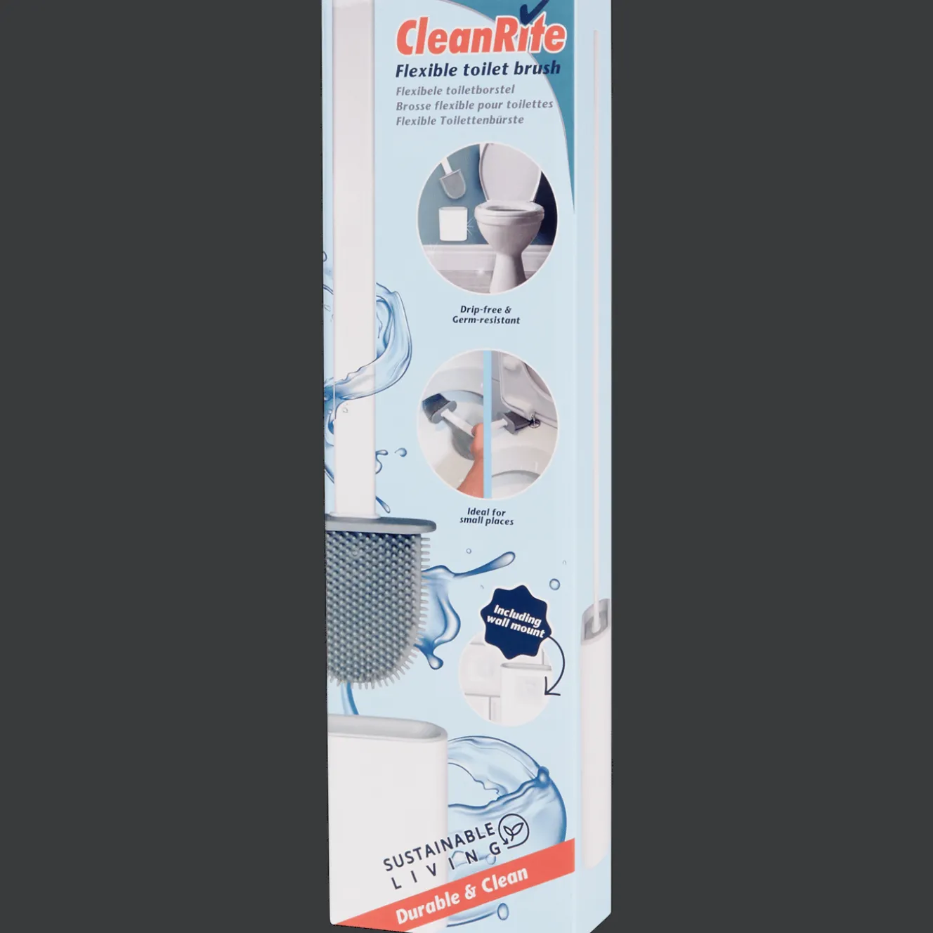 CleanRite flexibele toiletborstel