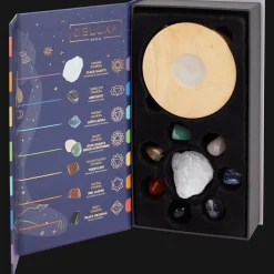 Deluxa chakralamp met 8 kristallen