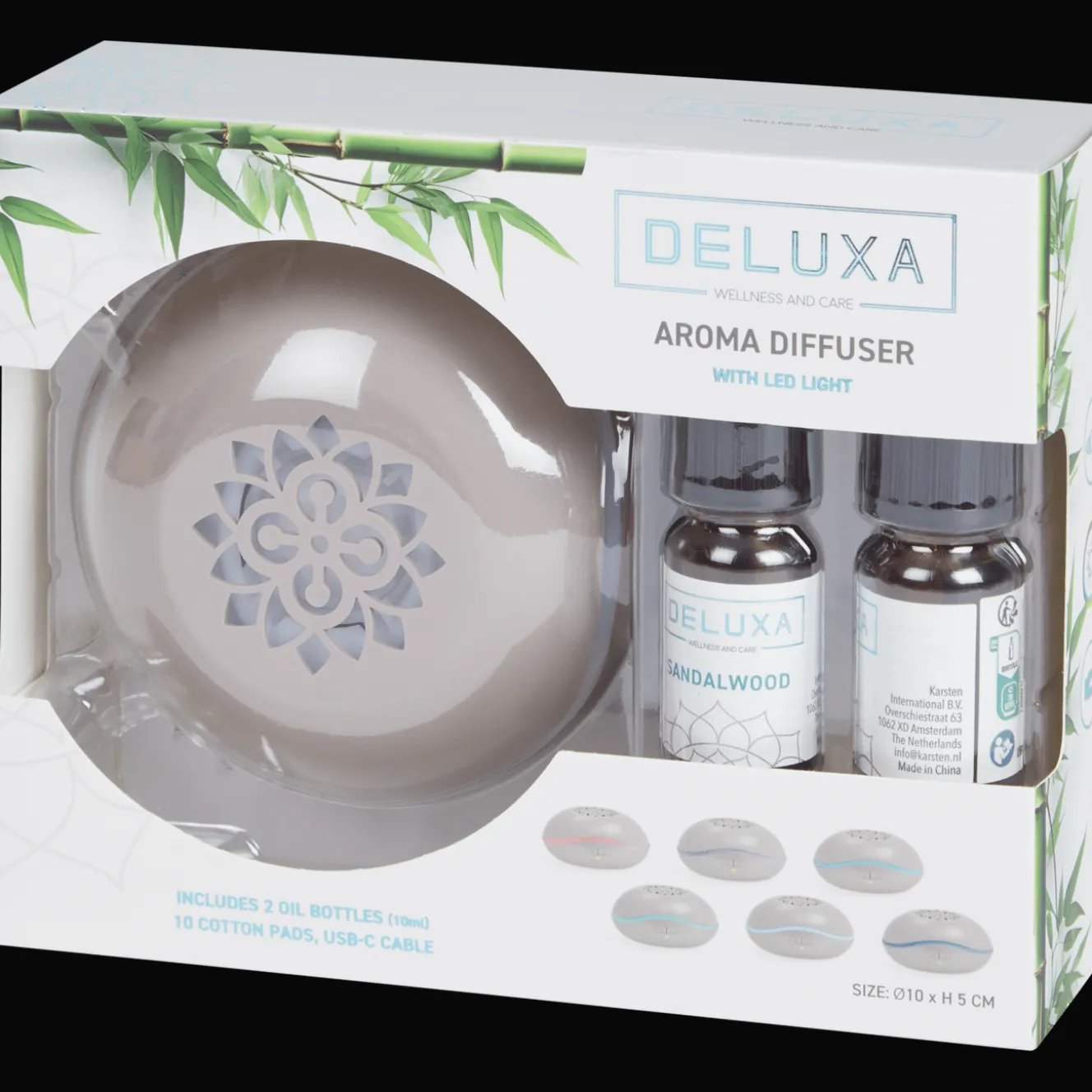 Deluxa geurverspreider met ledlicht