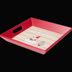 Dienblad met kerstprint