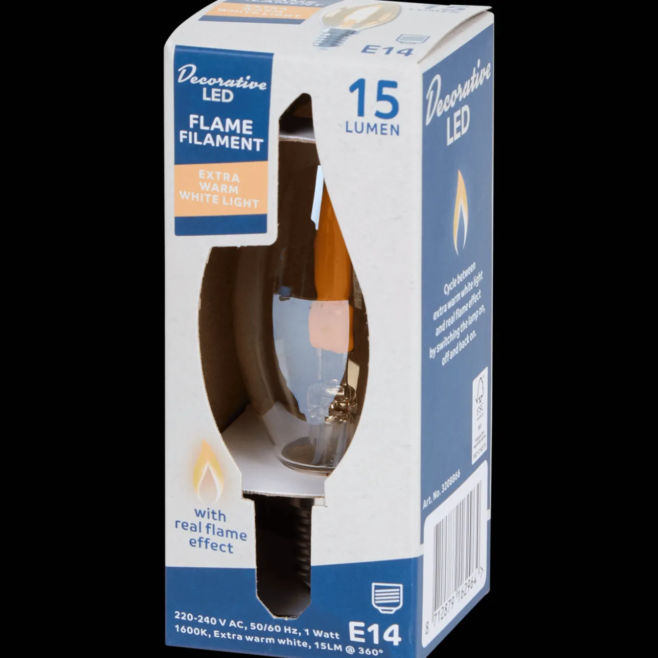 Eurodomest filamentlamp kaars