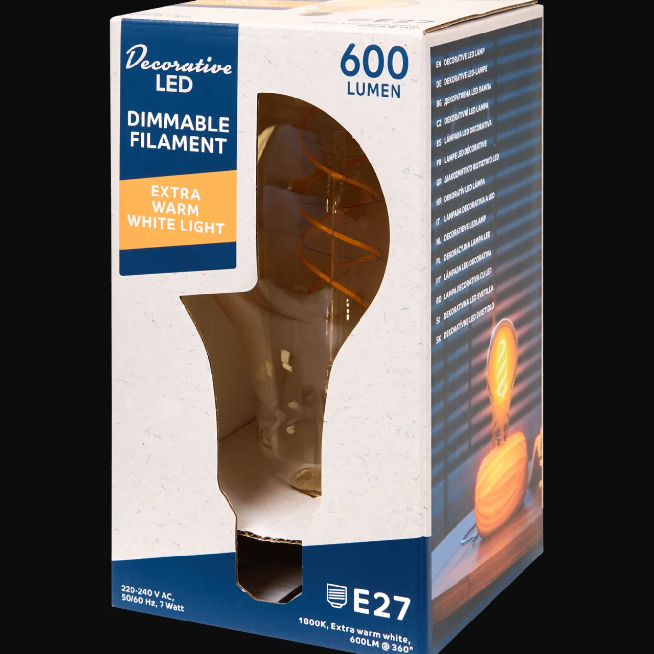 Eurodomest retro filament-ledlamp