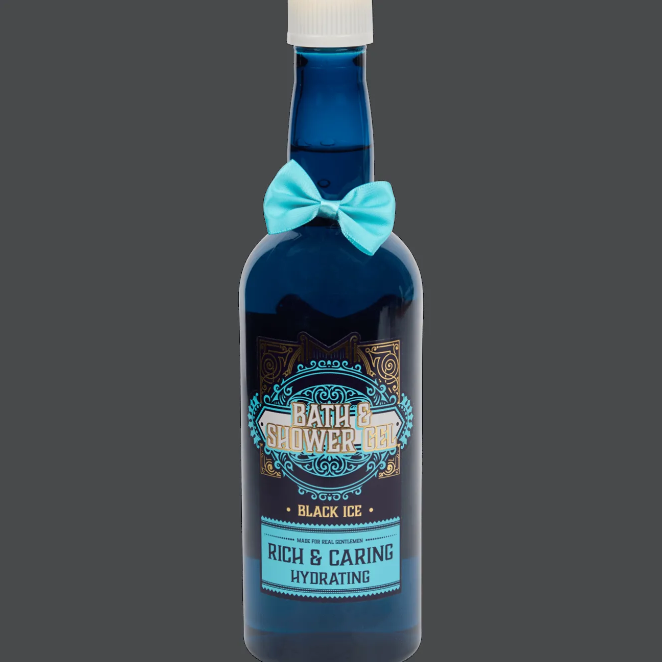 Feestelijke bad- en douchegel in fles Black Ice