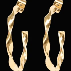 Gold plated oorbellen