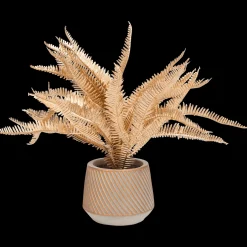 Gouden kunstplant in pot