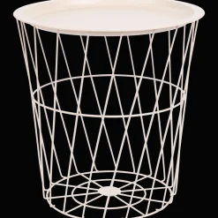 2-in-1 bijzettafel en draadmand