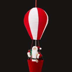Kerstfiguur in luchtballon