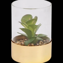 Kunstvetplant in glazenpot