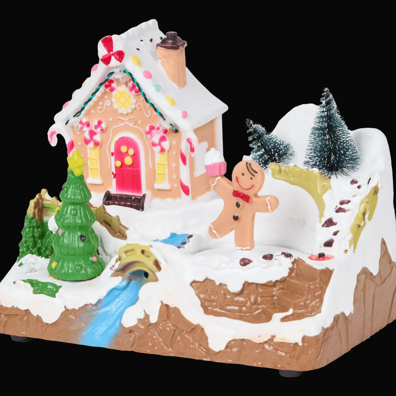 Magic Village kersttafereel met muziek