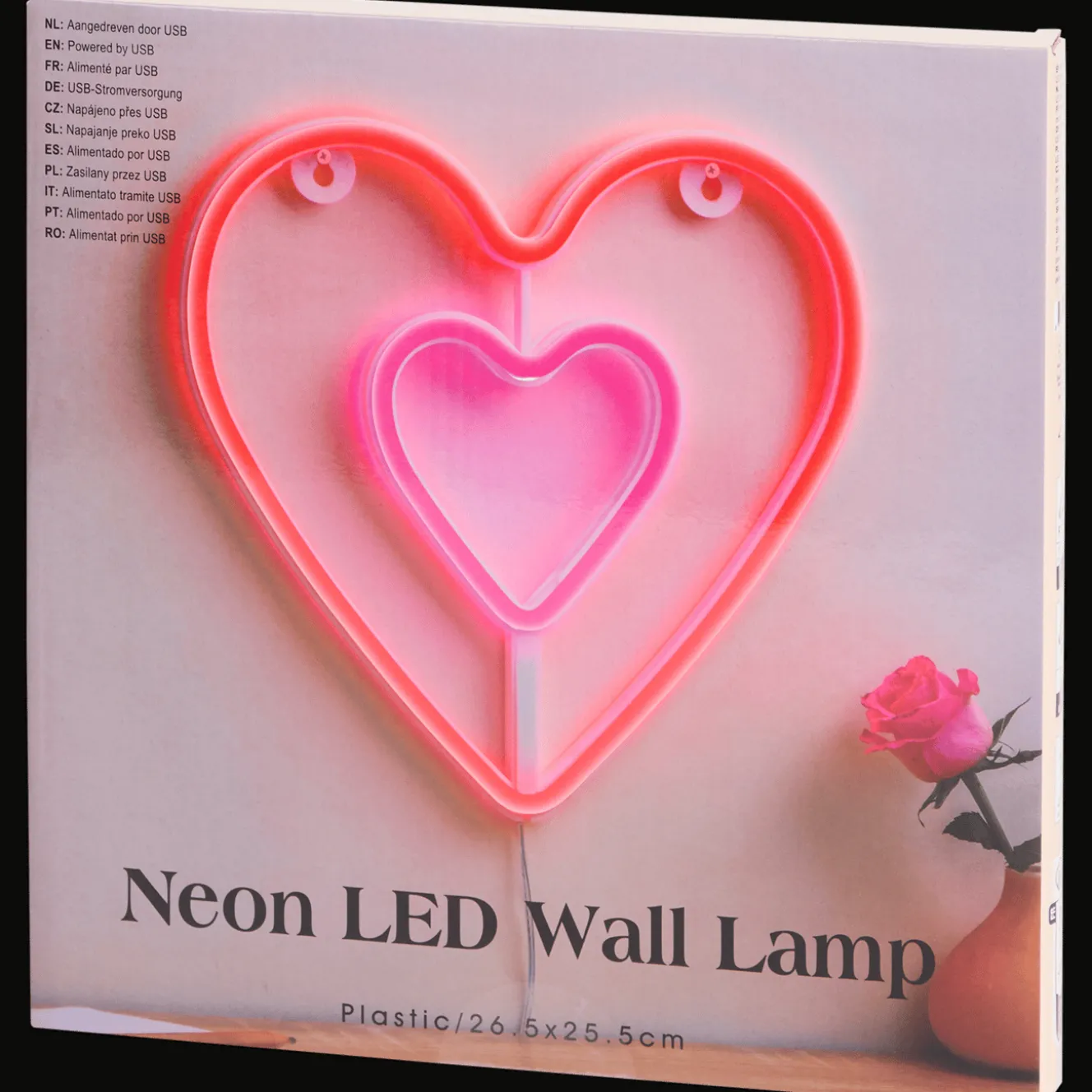 Neon wandlamp