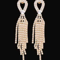 Oorbellen met glittersteentjes