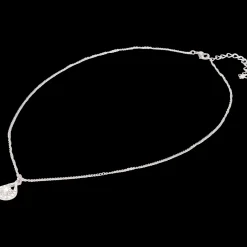 Stalen ketting met Swarovski-kristallen