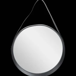 Studio Home spiegel met lederlook hengsel