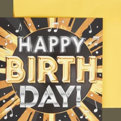 Verjaardagskaart met licht en geluid