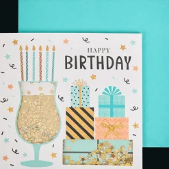 Wenskaart met confetti