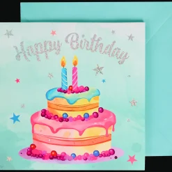 Wenskaart met muziek en licht