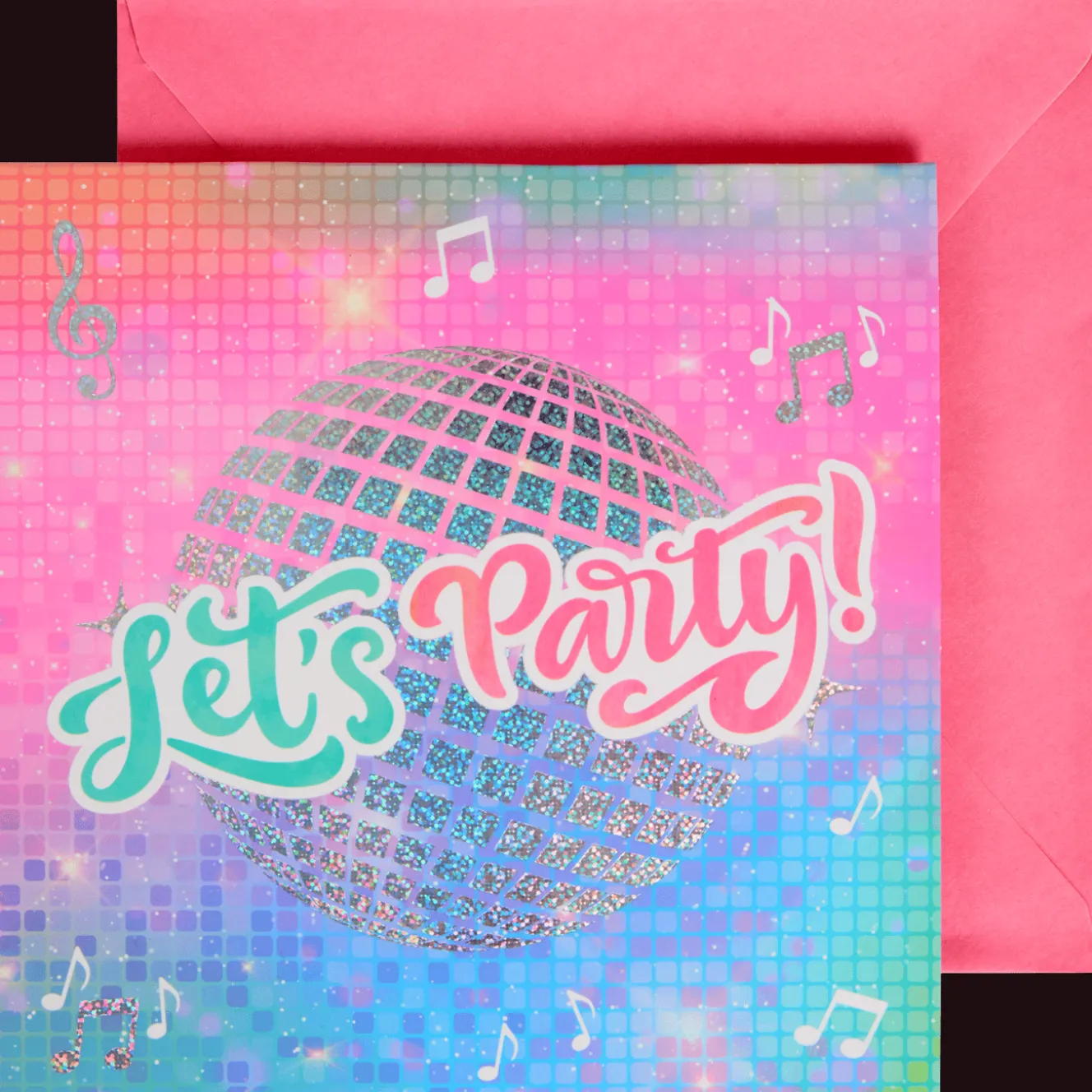 Wenskaart met muziek en licht